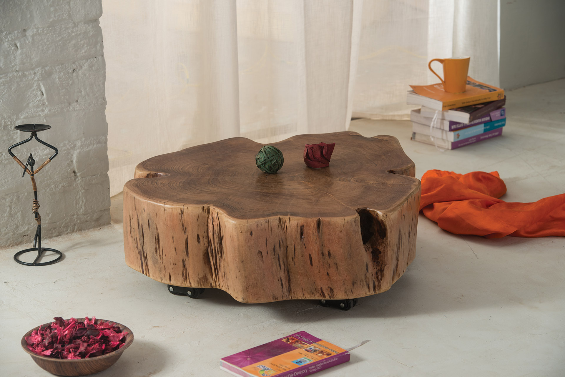 Low Oval Coffee Table
