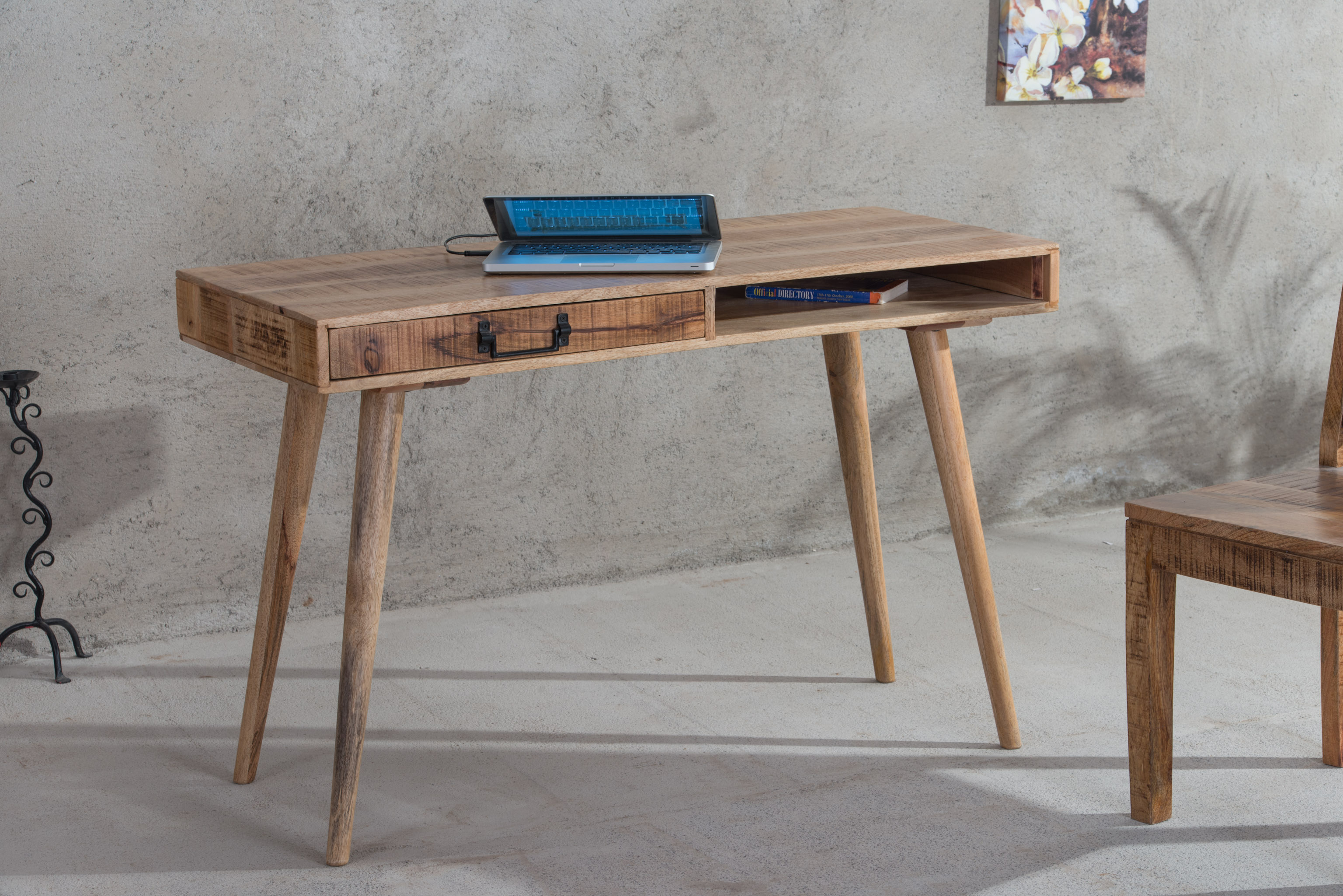 Minimalist Wooden Writing Desk with Drawer
