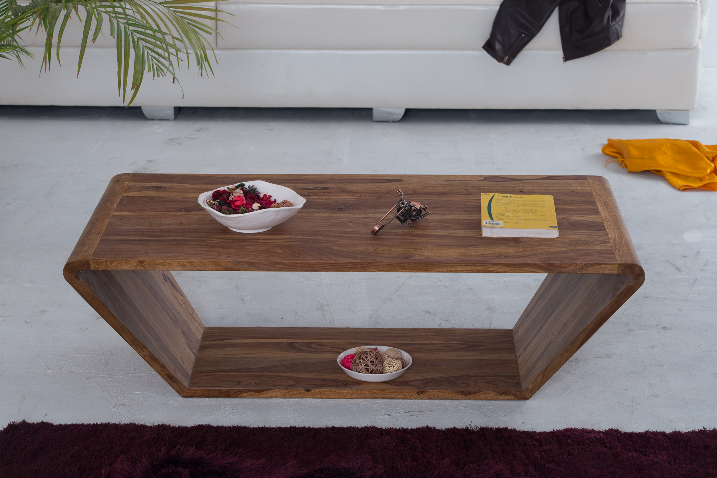 Contemporary Geometric Loop Coffee Table
