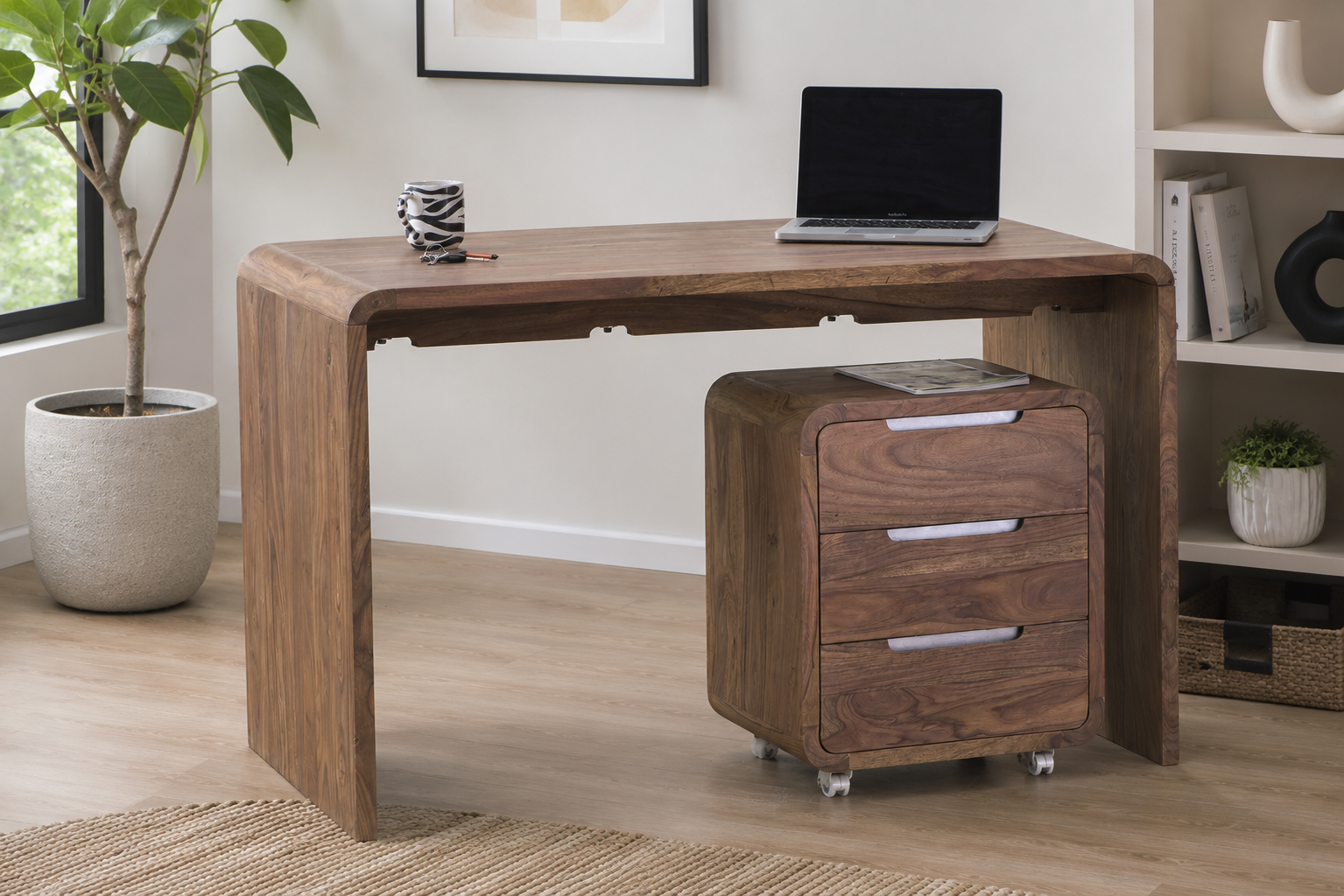 Office Desk & 3 Drawer Cabinet