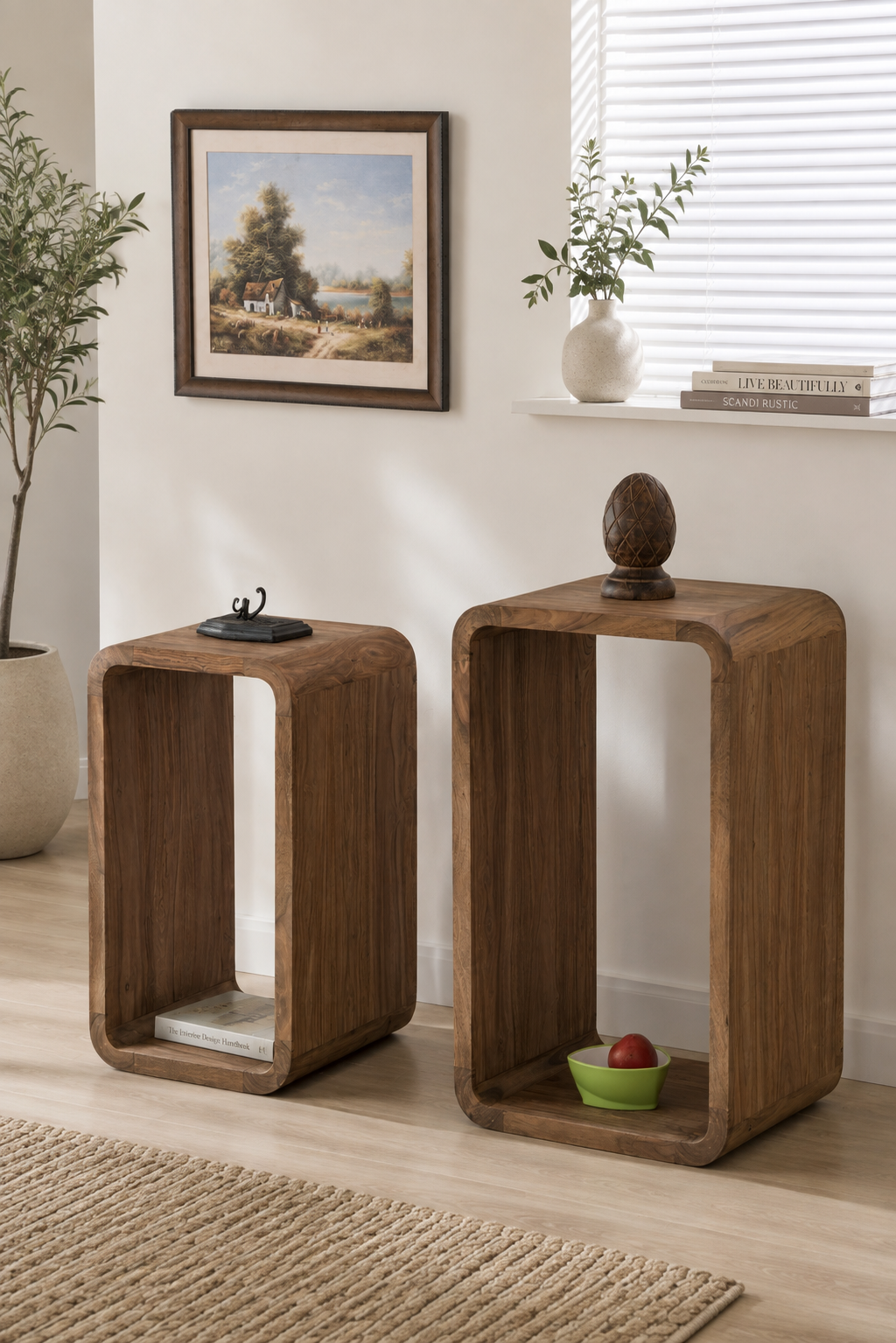 Cube Unit Set of 2 / Side Table Set 