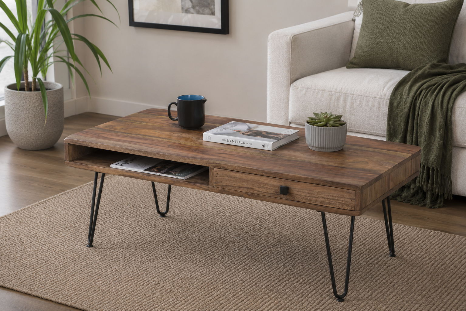2 Drawer Coffee Table