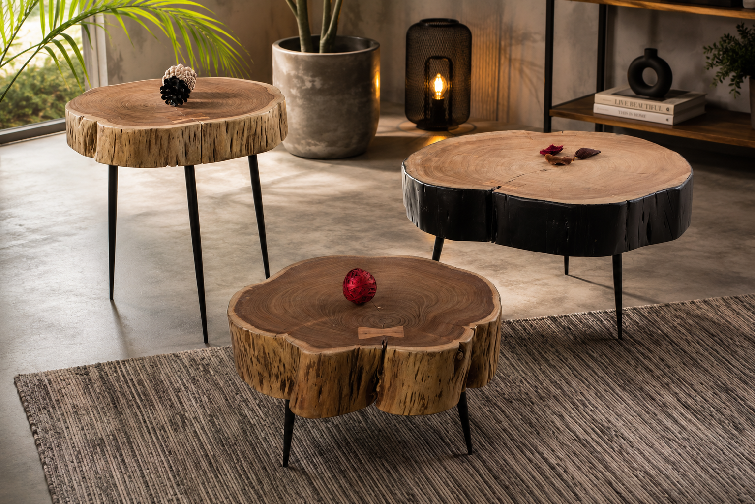Solid Stool / Lamp Table 