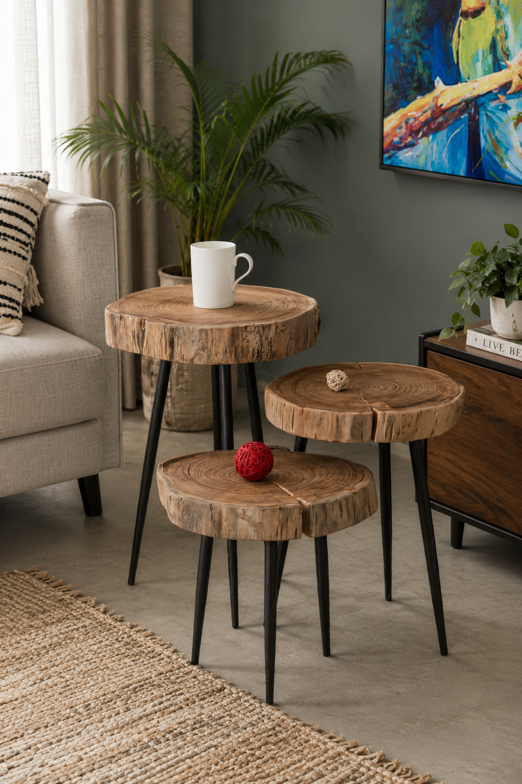 Solid Wood Stool 
