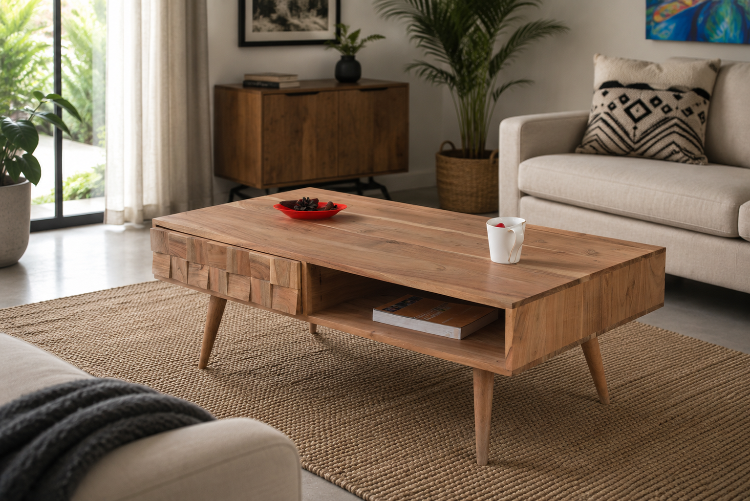 1 Drawer Coffee Table 
