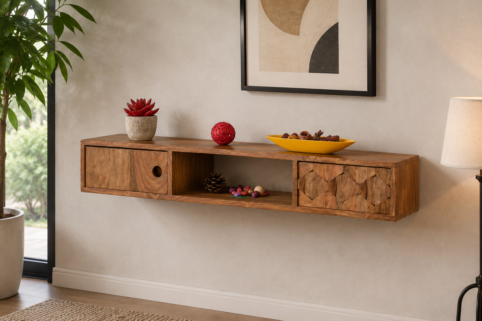 2 Drawer Wall Stand