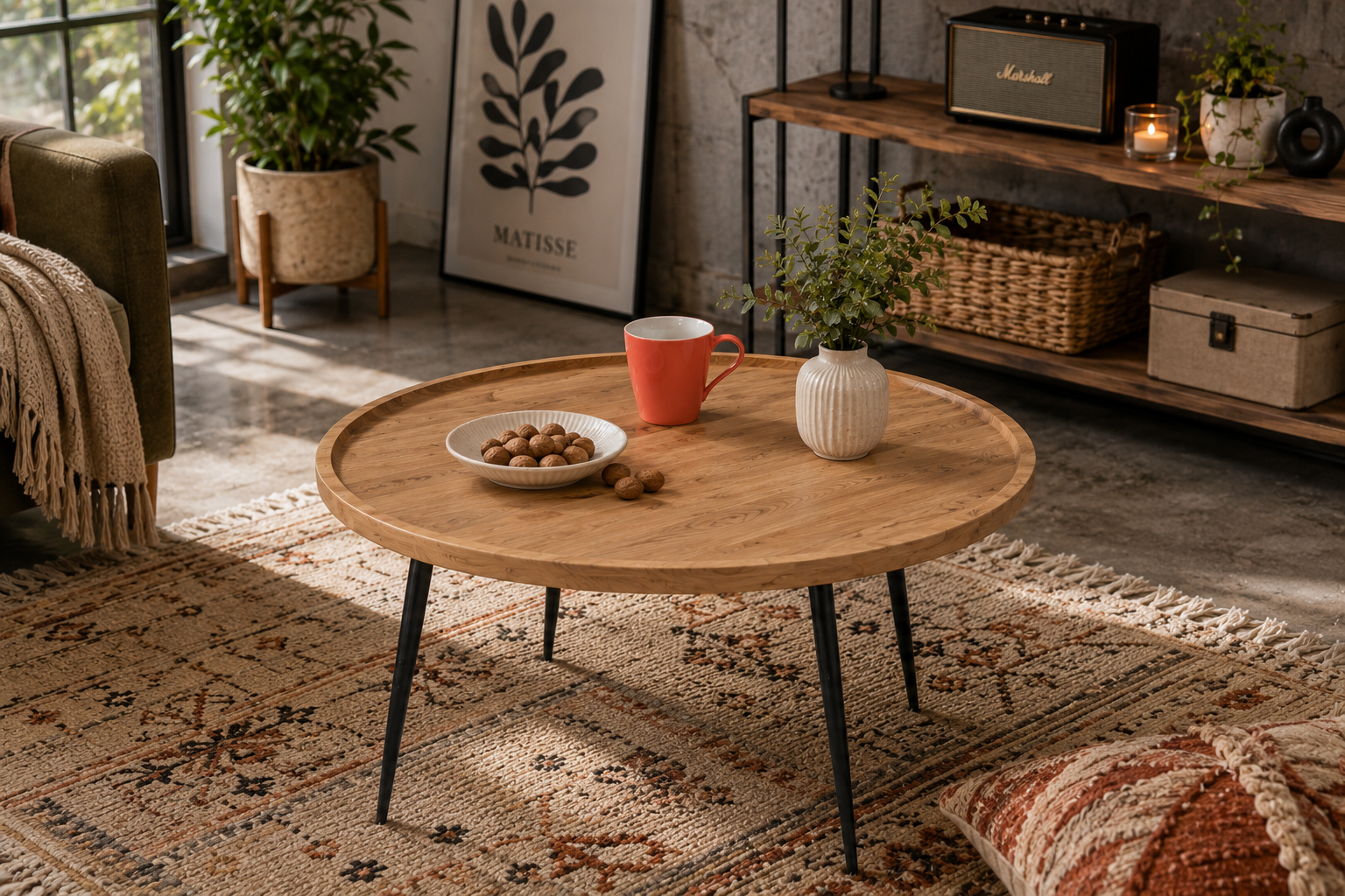 Round Tray Coffee Table