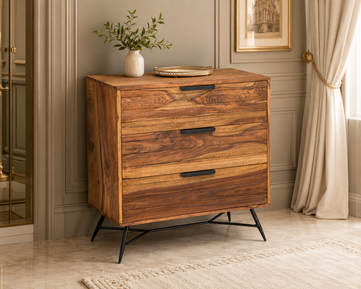 Nishan 3 Drawer Chest