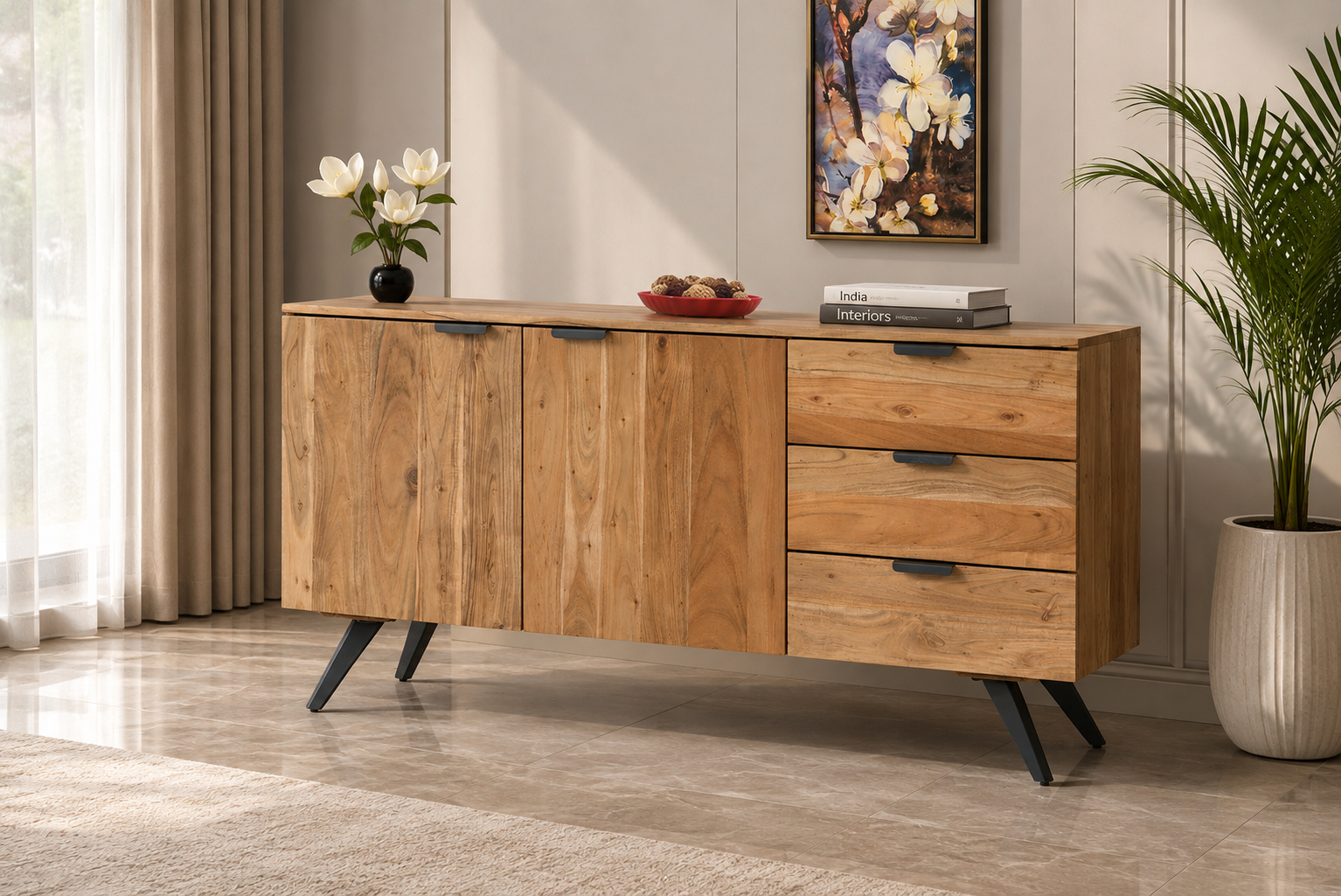 2 Door & 3 Drawer Sideboard