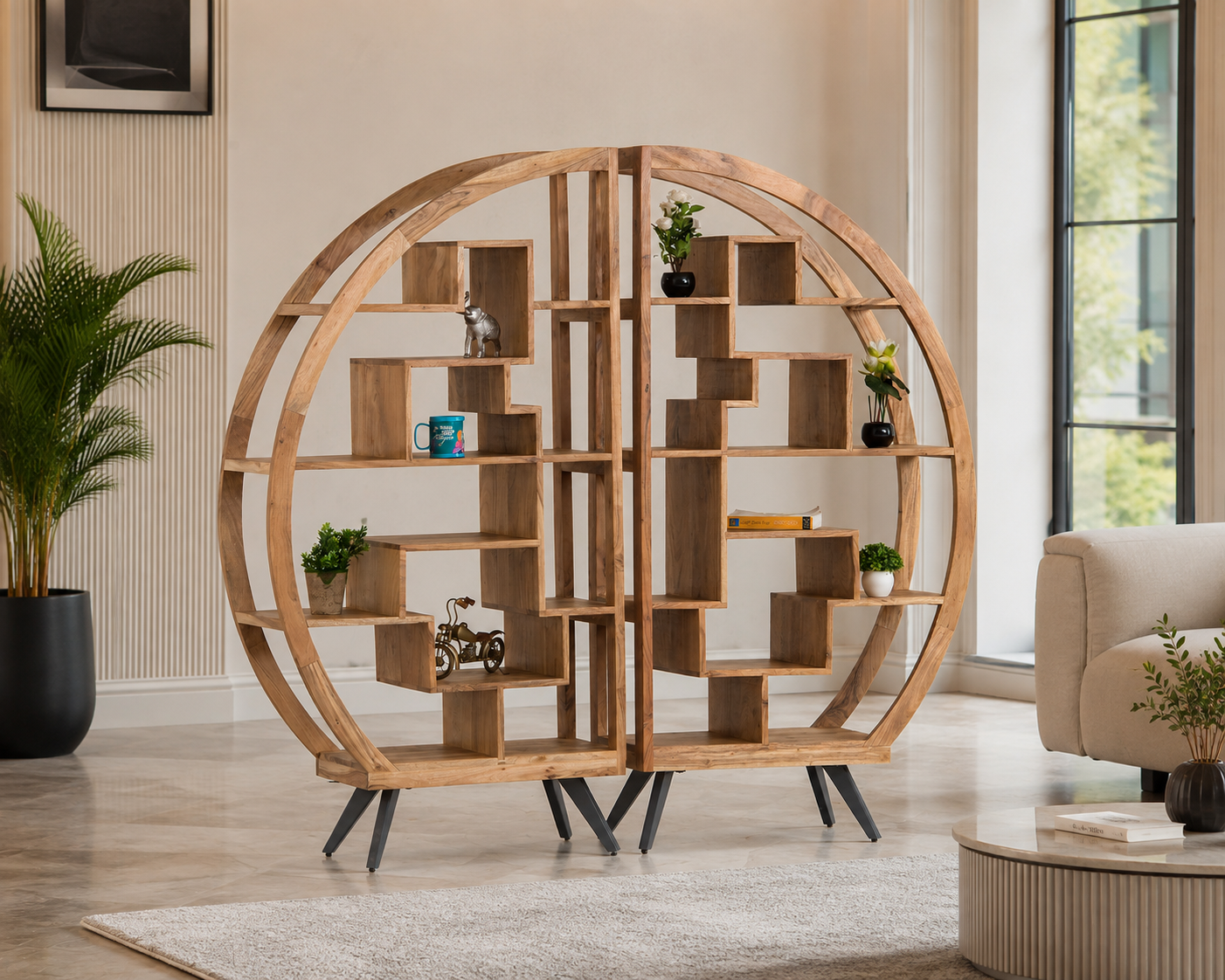 Round Display Cabinet