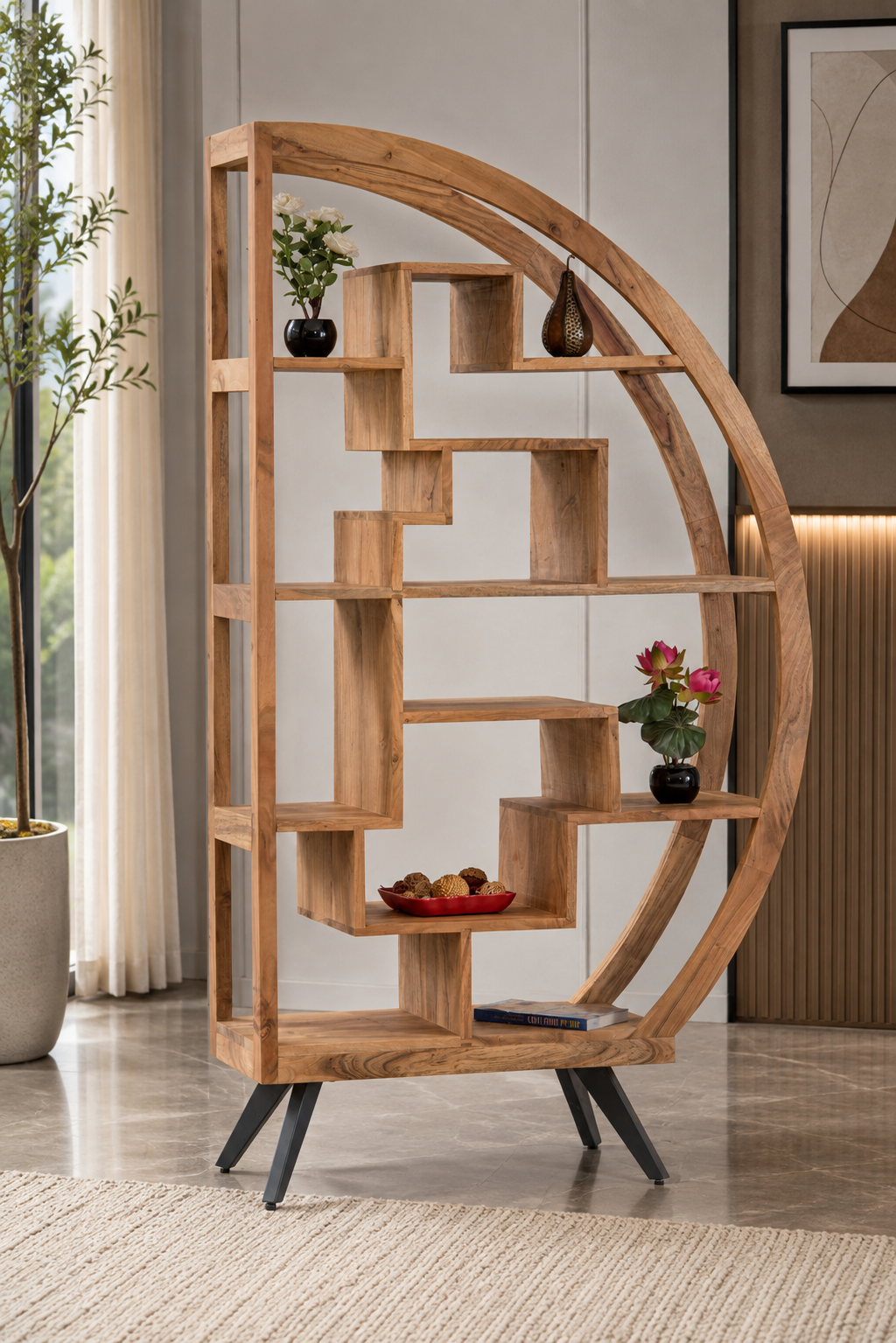 Round Display Cabinet