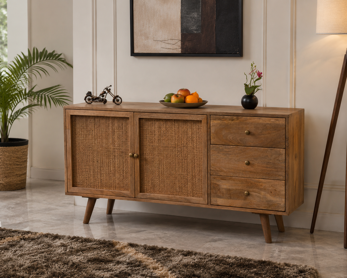 2 Door & 3 Drawer Sideboard