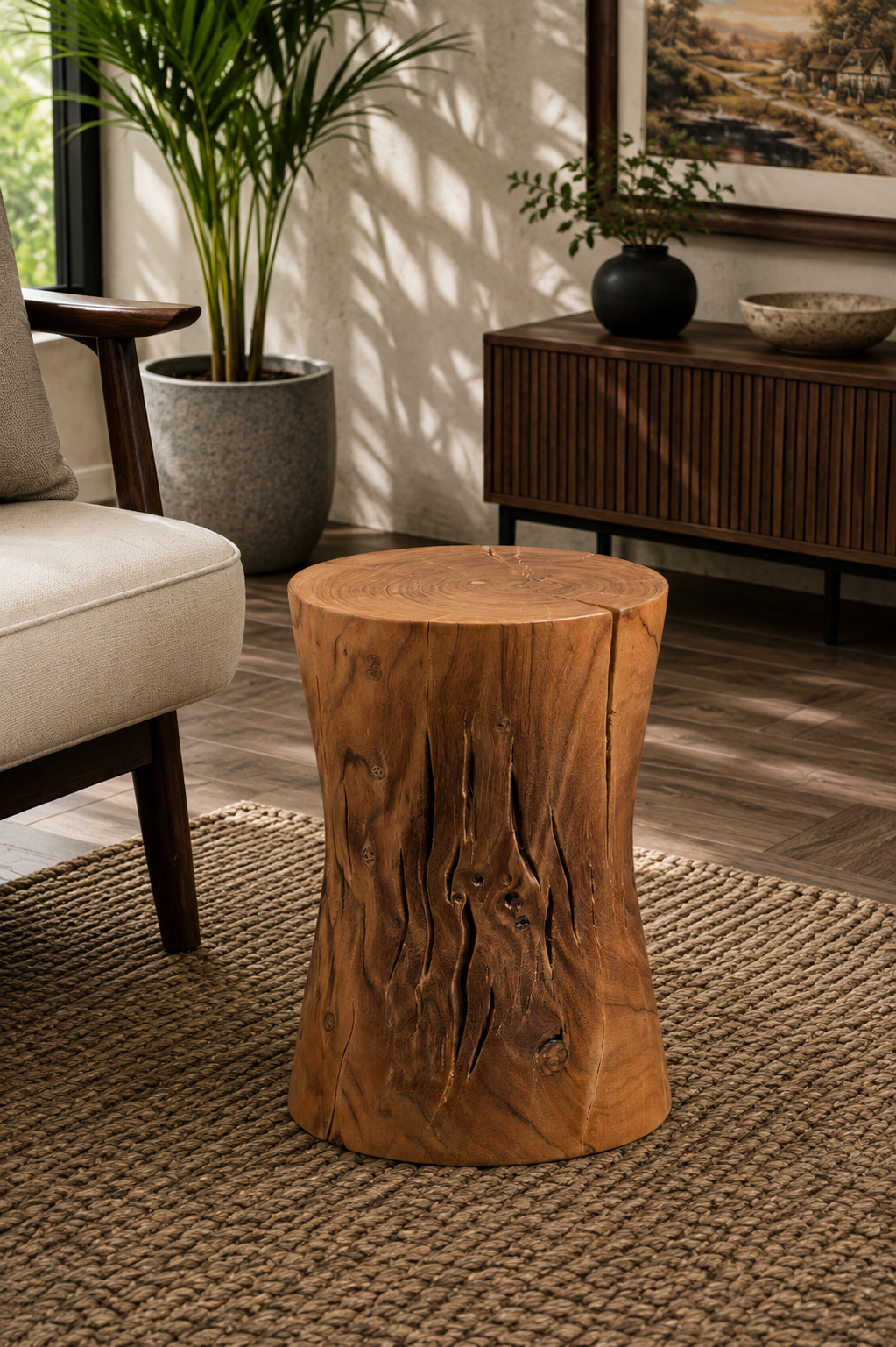 Solid Log Stool