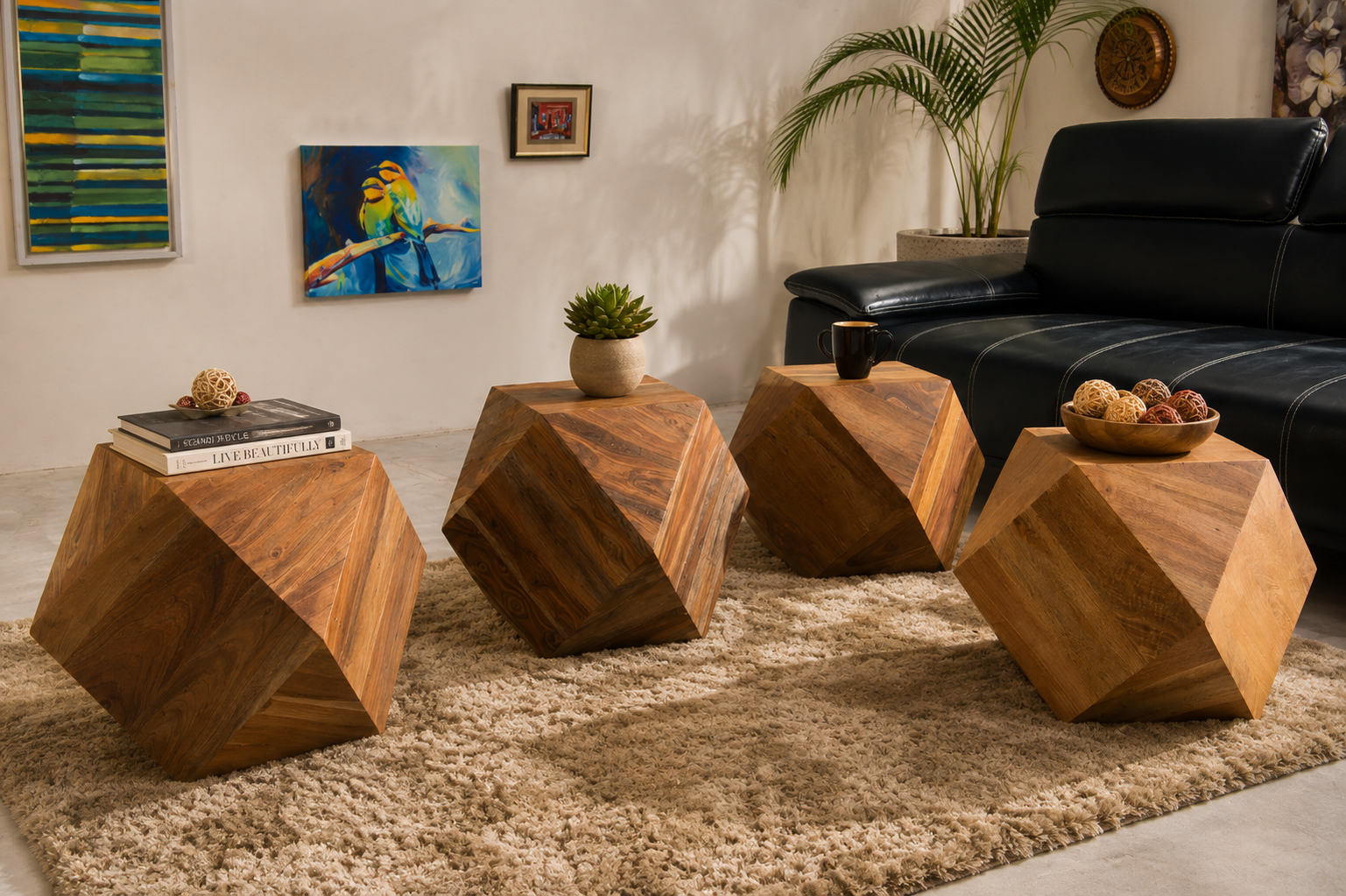 Solid Diamond Stool 